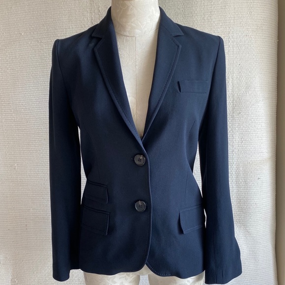 Neiman Marcus Jackets & Blazers - Vanessa Bruno Paris Two-Button Suit Jacket Blue